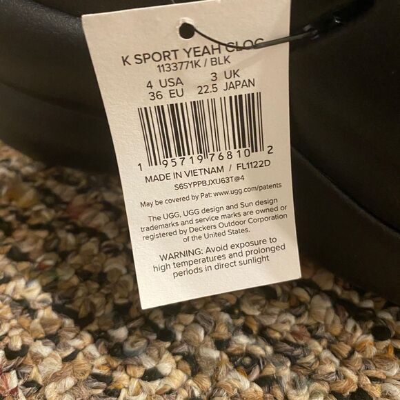 NWT UGG Sport Yeah Clog - Black - Picture 13 of 14